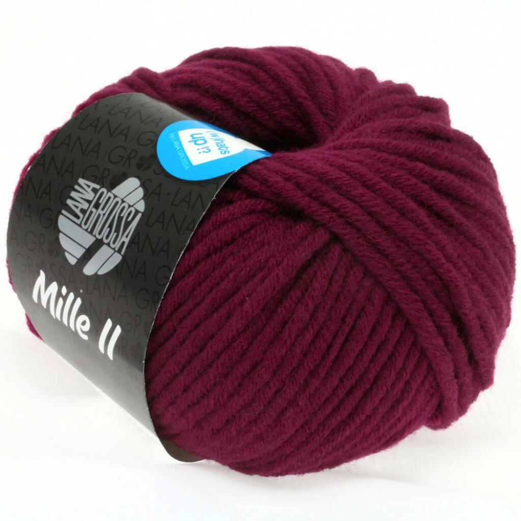 Lana Grossa 072 - Burgund Lana Grossa Mille II 50g Lieblingsgarn