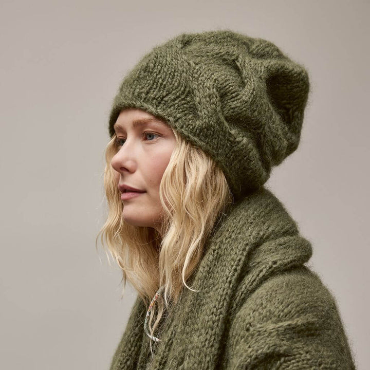 Lana Grossa Mütze mit Zopfmuster Strickanleitung - Lana Grossa (Heft) Lieblingsgarn