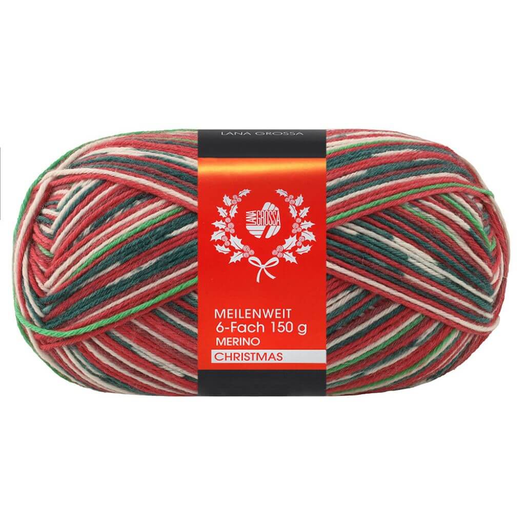 Lana Grossa Lana Grossa Meilenweit 6-fach Merino Christmas Lieblingsgarn