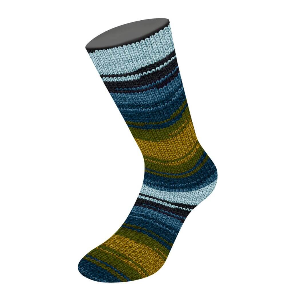 Lana Grossa 3027 - Dunkeljeans/Nachtblau/Umbra/Oliv/Schwarz-/Hellblau Lana Grossa Meilenweit 100 Aktion Lieblingsgarn