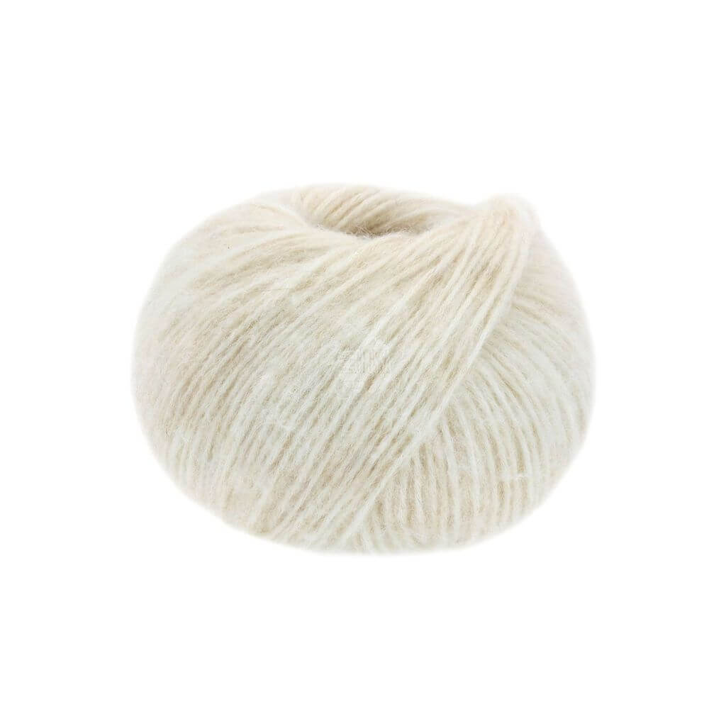 Lana Grossa 5 - Rohweiß/Zartbeige Lana Grossa Natural Alpaca Pelo Lieblingsgarn