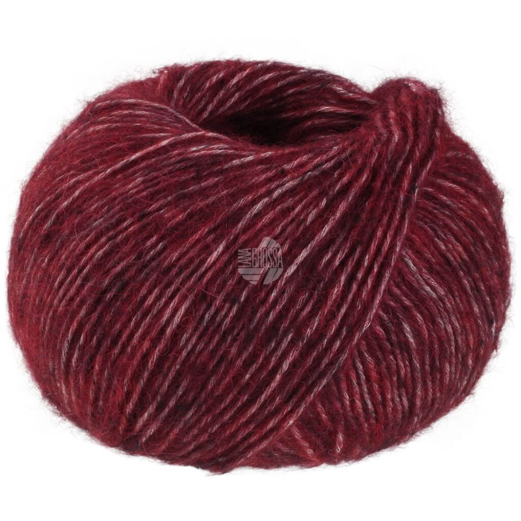 Lana Grossa 30 - Burgund meliert Lana Grossa Natural Alpaca Pelo Lieblingsgarn