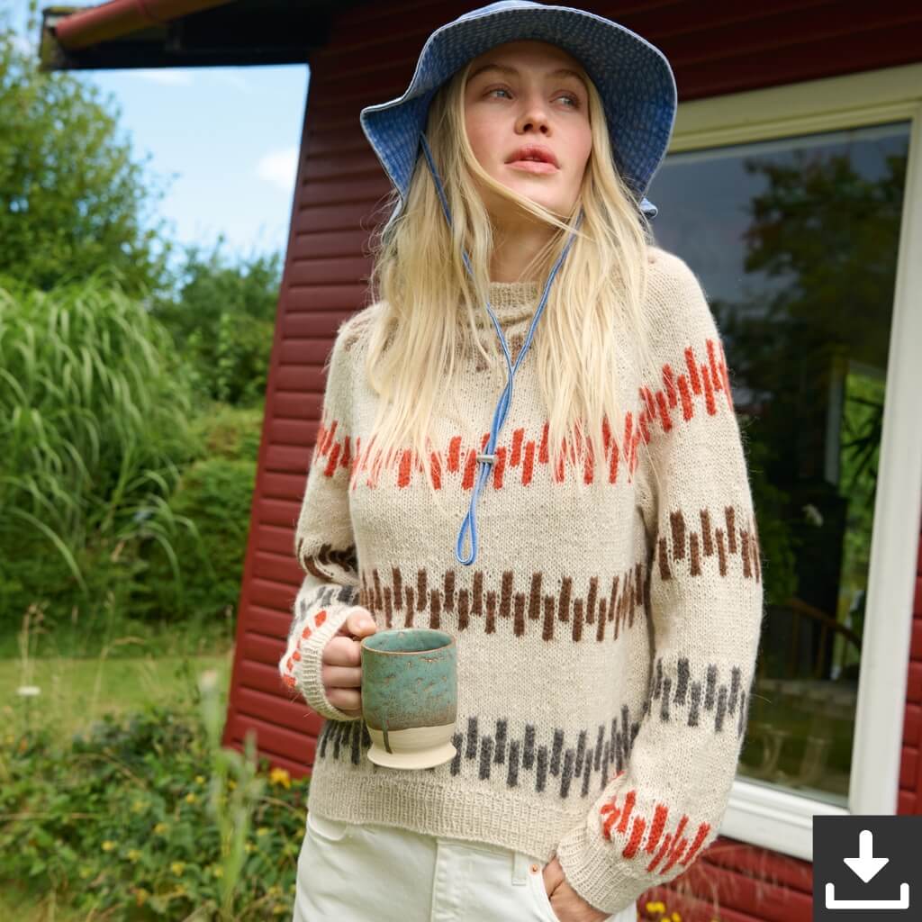 Lana Grossa Raglan Pullover Strickset - Lana Grossa (PDF) Lieblingsgarn