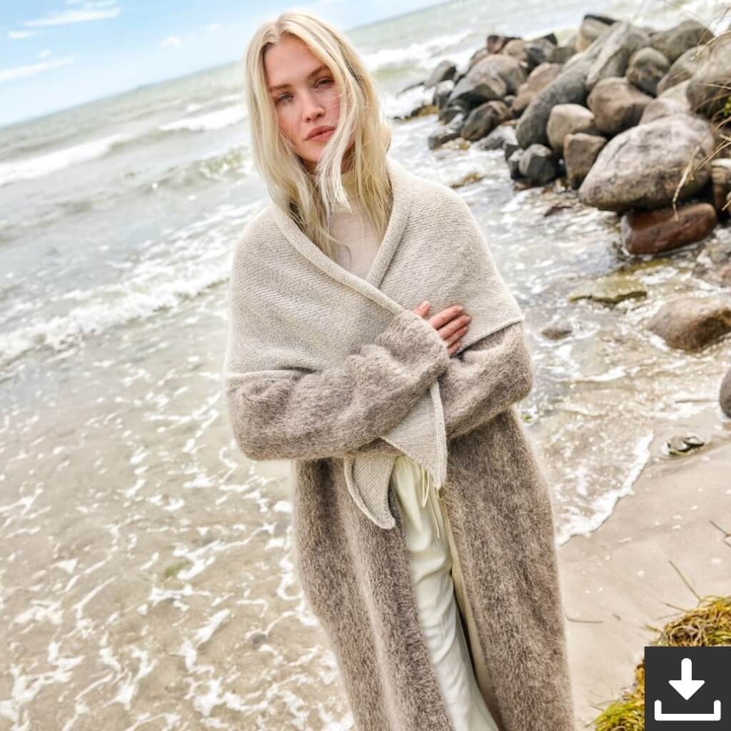 Lana Grossa Pattern Elegantes Dreieckstuch Strickset - Lana Grossa (PDF) Lieblingsgarn