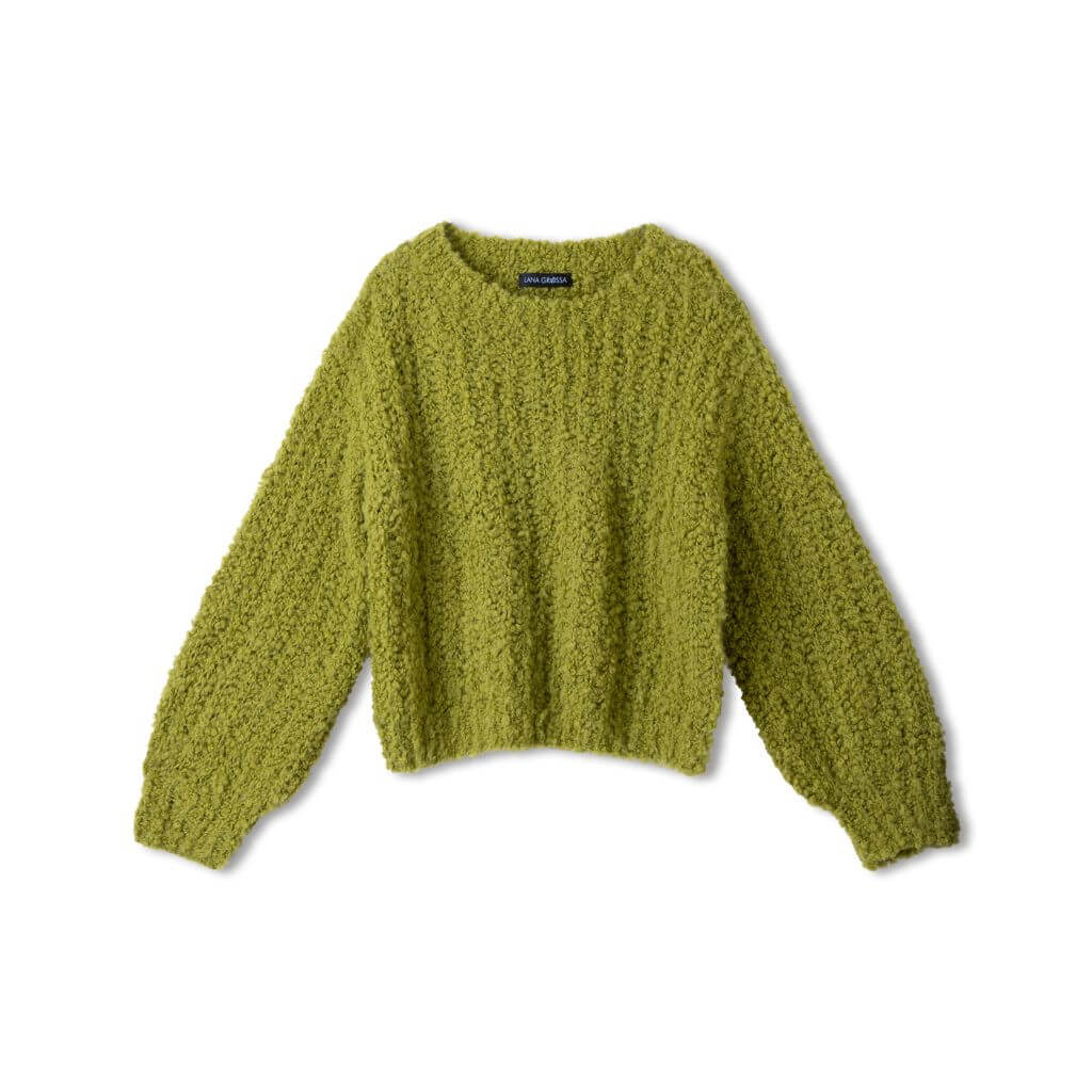 Pullover im Patentmuster kurz geschnitten Strickanleitung - Lana Grossa (Heft)