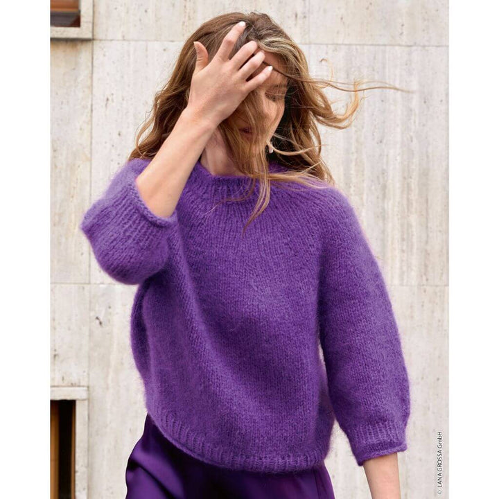 Pullover mit Rundpasse Top Down Strickanleitung - Lana Grossa (Heft)