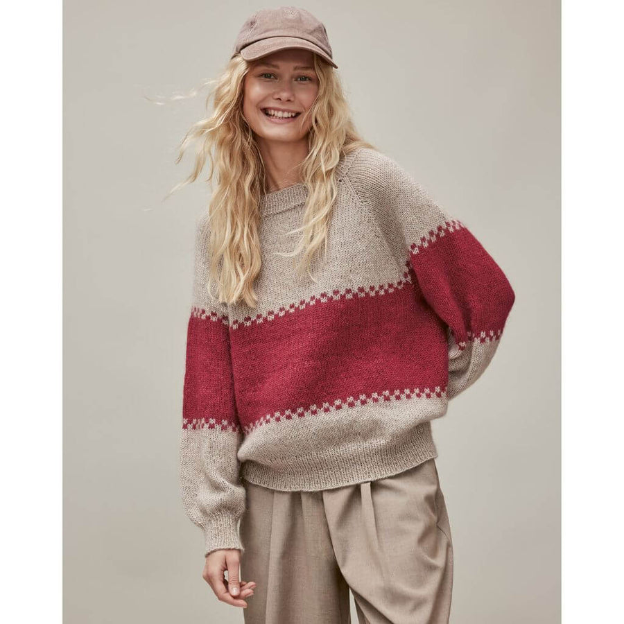 Lana Grossa Raglan Pullover Top-Down Strickanleitung - Lana Grossa (Heft) Lieblingsgarn