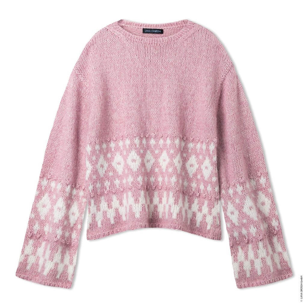 Lana Grossa Pullover mit Noppen Strickanleitung - Lana Grossa (Heft) Lieblingsgarn