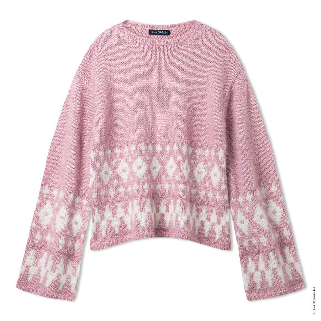 Lana Grossa Pullover mit Noppen Strickanleitung - Lana Grossa (Heft) Lieblingsgarn