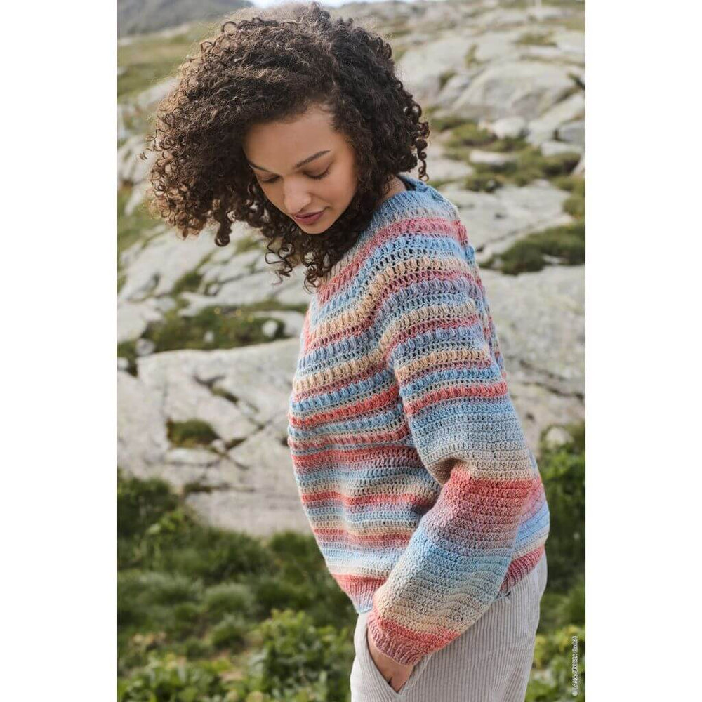 Lana Grossa Pullover mit Noppenmuster Häkelanleitung - Lana Grossa (Heft) Lieblingsgarn