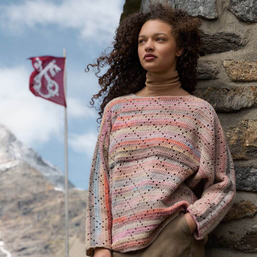 Lana Grossa Pullover mit Rautenmuster Häkelanleitung - Lana Grossa (Heft) Lieblingsgarn