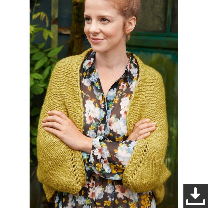 Lana Grossa Pattern Seelenwärmer Poncho Strickset - Lana Grossa (PDF) Lieblingsgarn