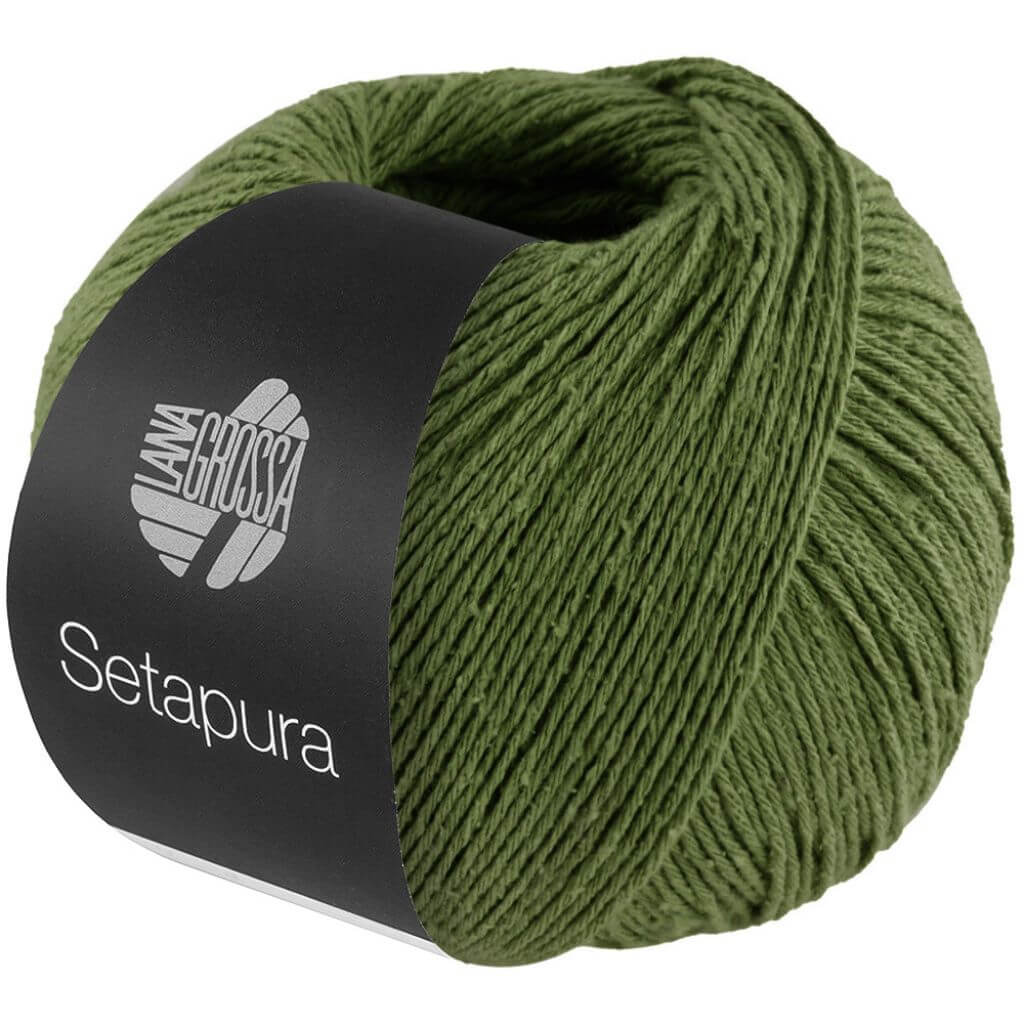 Lana Grossa 18 - Avocadogrün Lana Grossa Setapura 50g Lieblingsgarn