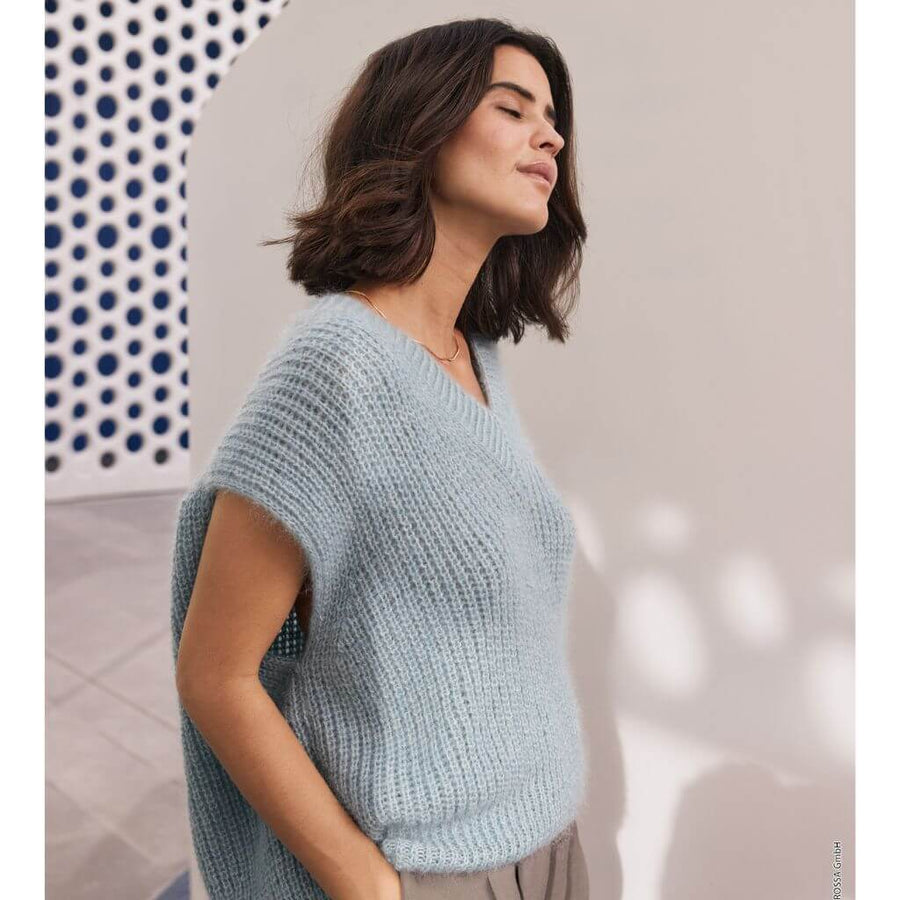 Lana Grossa Pattern Shirt mit V-Ausschnit Strickanleitung - Lana Grossa (PDF) Lieblingsgarn