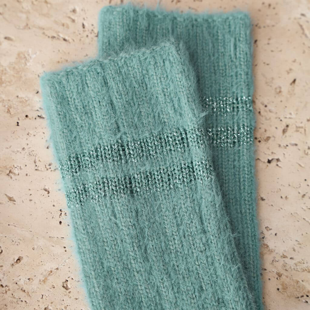 Lana Grossa Pattern Socken mit Glitzerstreifen Strickanleitung - Lana Grossa (Heft) Lieblingsgarn