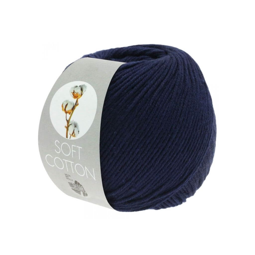 Lana Grossa 17 - Nachtblau Lana Grossa Soft Cotton 50 g Lieblingsgarn