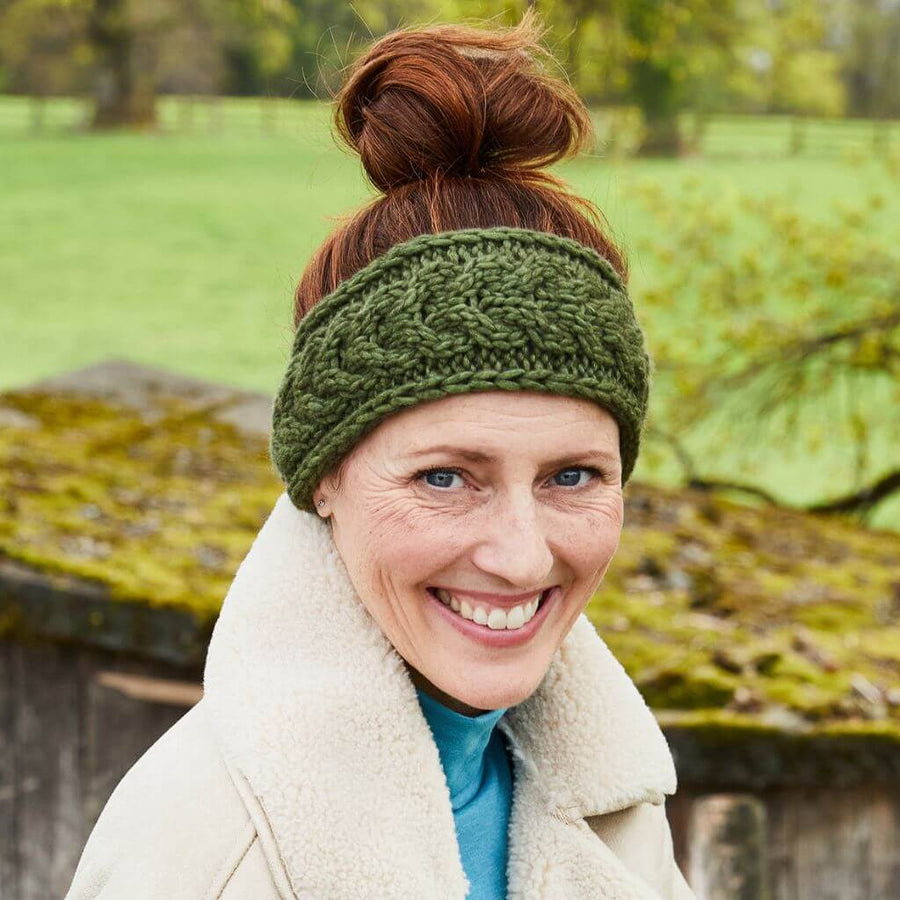 Lana Grossa Stirnband mit Zopfmuster Strickanleitung - Lana Grossa (Heft) Lieblingsgarn