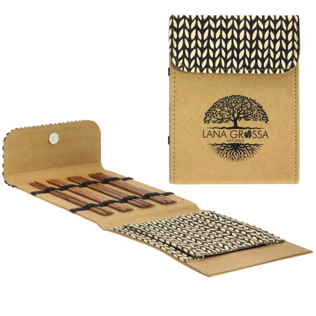 Lana Grossa Lana Grossa Strumpfstricknadeln Set Naturale klein Lieblingsgarn