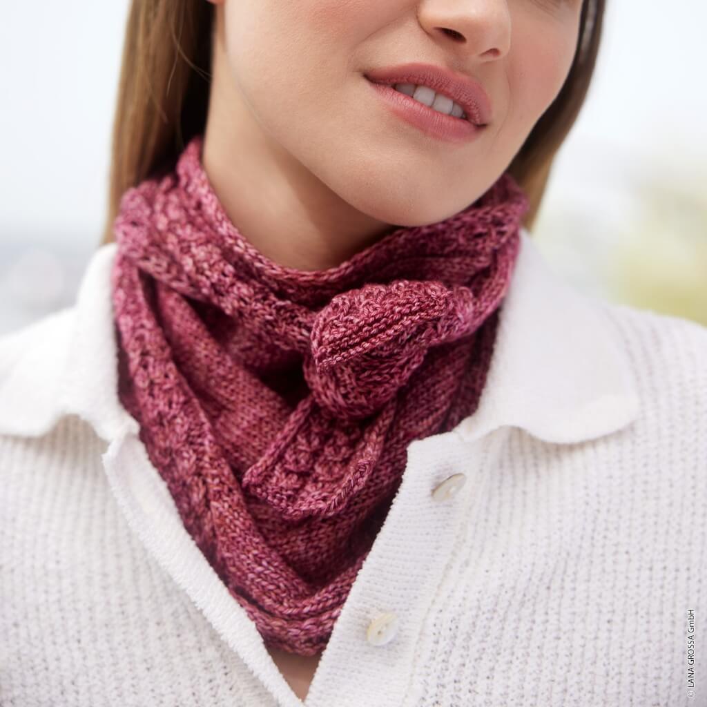Lana Grossa Vintage Halstuch Strickanleitung - Lana Grossa (Heft) Lieblingsgarn