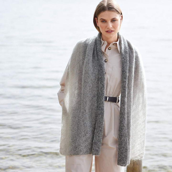 Lana Grossa Luxuriöser Schal Strickanleitung - Lana Grossa (Heft) Lieblingsgarn