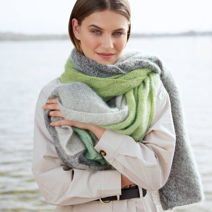 Lana Grossa Luxuriöser Schal Strickanleitung - Lana Grossa (Heft) Lieblingsgarn