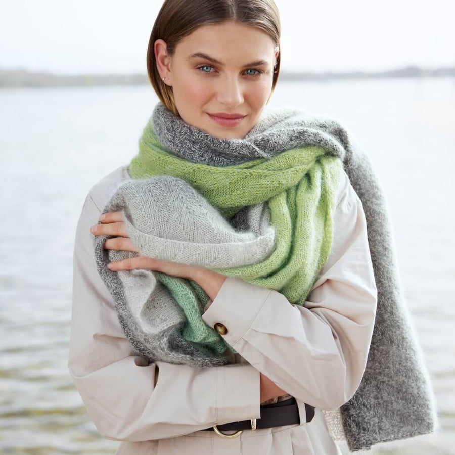 Lana Grossa Luxuriöser Schal Strickanleitung - Lana Grossa (Heft) Lieblingsgarn
