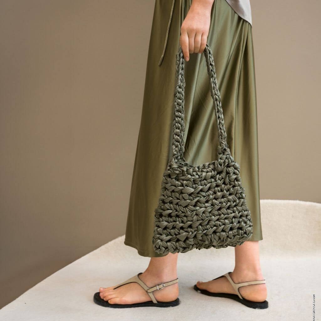 Lana Grossa Pattern Umhängetasche im Halbstäbchenmuster Häkelanleitung - Lana Grossa (Heft) Lieblingsgarn