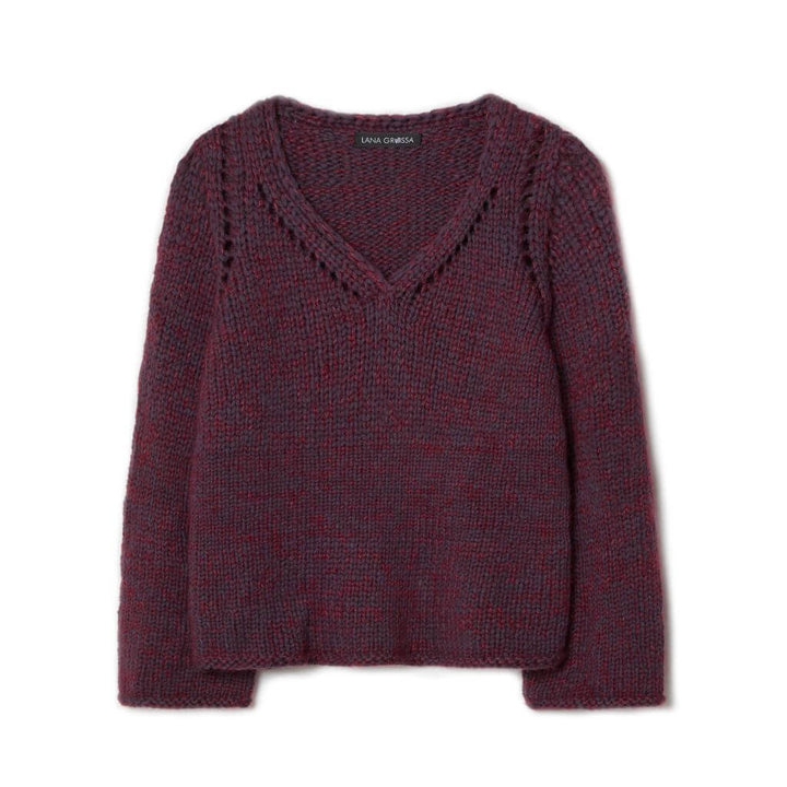 Lana Grossa V-Neck Pullover Strickanleitung - Lana Grossa (Heft) Lieblingsgarn