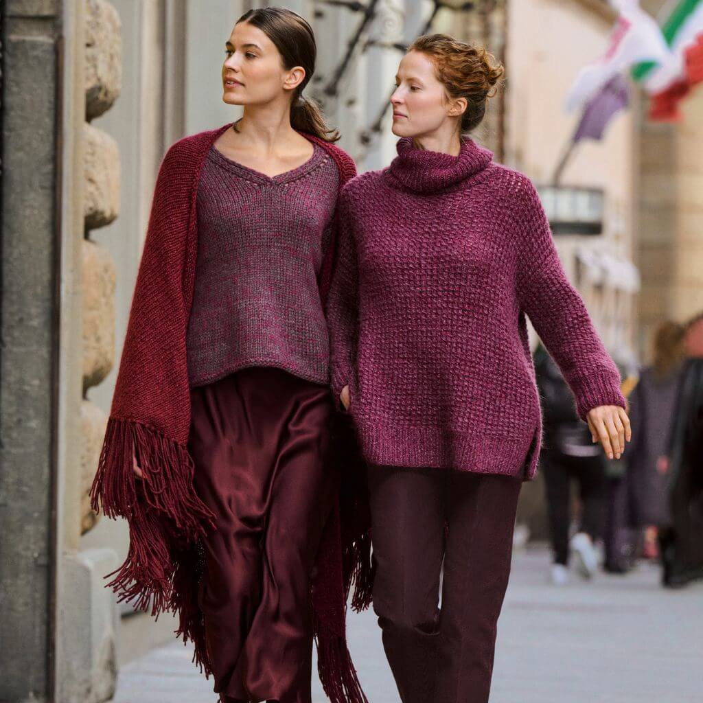 Lana Grossa V-Neck Pullover Strickanleitung - Lana Grossa (Heft) Lieblingsgarn