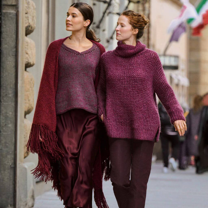 Lana Grossa V-Neck Pullover Strickanleitung - Lana Grossa (Heft) Lieblingsgarn