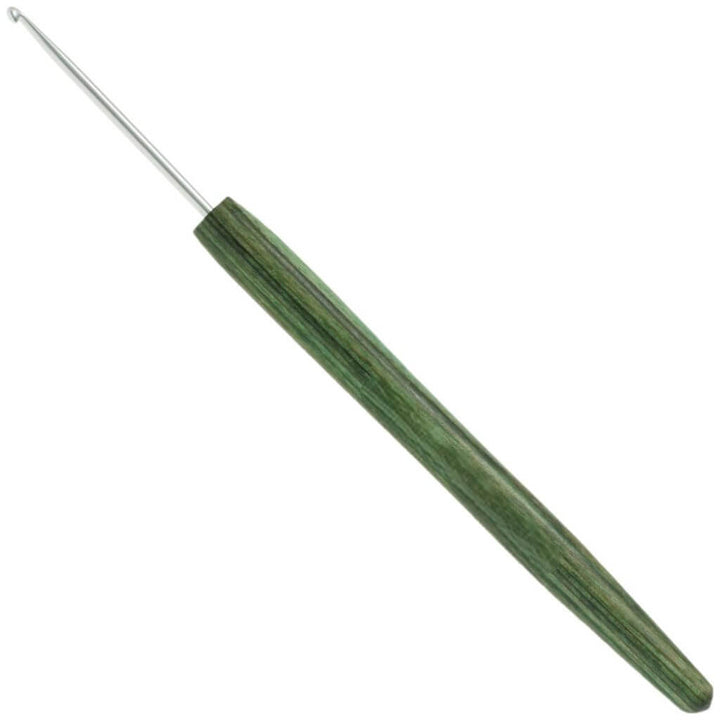 Lana Grossa 14 cm / 2,00 mm Lana Grossa Wollhäkelnadel mit Holz-Griff Lieblingsgarn