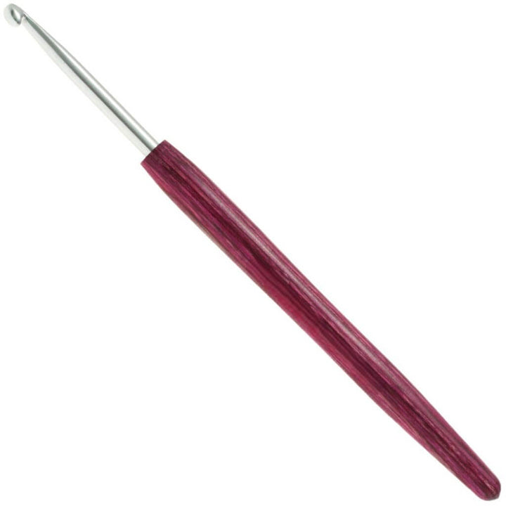 Lana Grossa 14 cm / 4,00 mm Lana Grossa Wollhäkelnadel mit Holz-Griff Lieblingsgarn