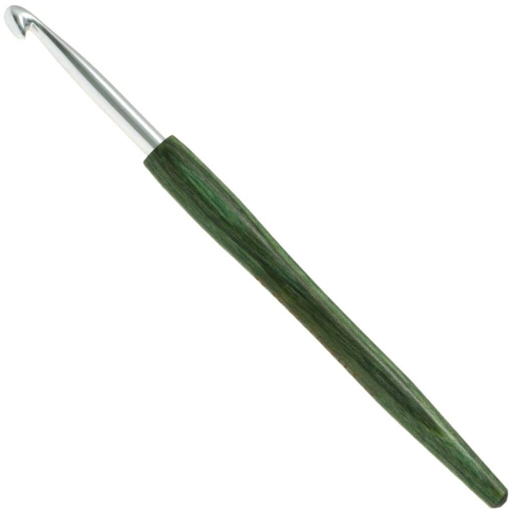 Lana Grossa 14 cm / 5,50 mm Lana Grossa Wollhäkelnadel mit Holz-Griff Lieblingsgarn
