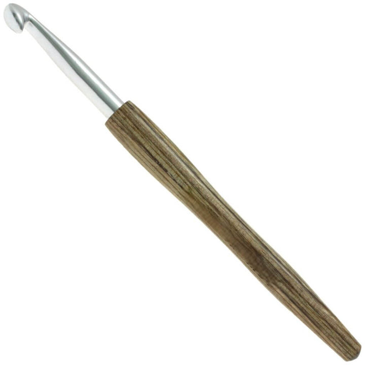 Lana Grossa 14 cm / 7,00 mm Lana Grossa Wollhäkelnadel mit Holz-Griff Lieblingsgarn
