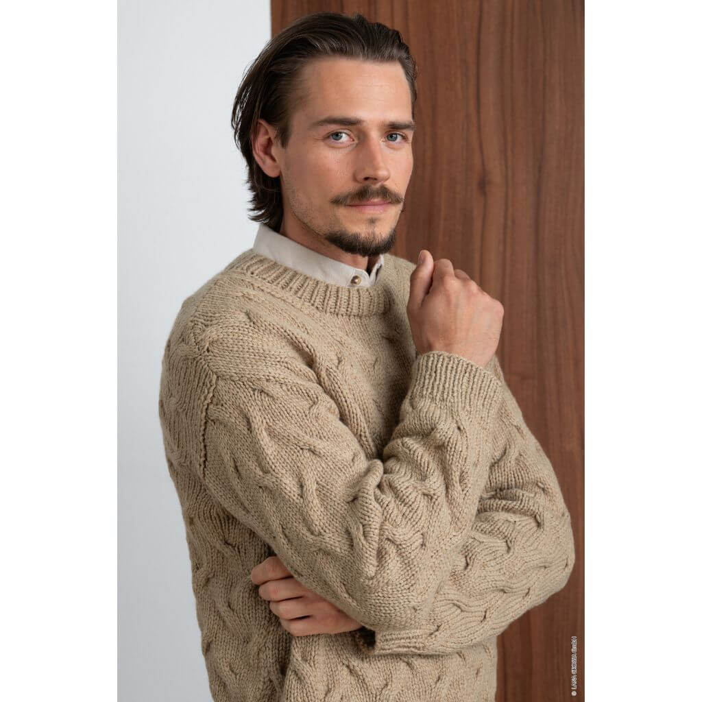 Lana Grossa Zopfmuster Pullover Strickanleitung - Lana Grossa (Heft) Lieblingsgarn