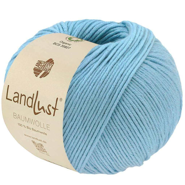 Lana Grossa 38 - Hellblau Lana Grossa Landlust Baumwolle GOTS Lieblingsgarn