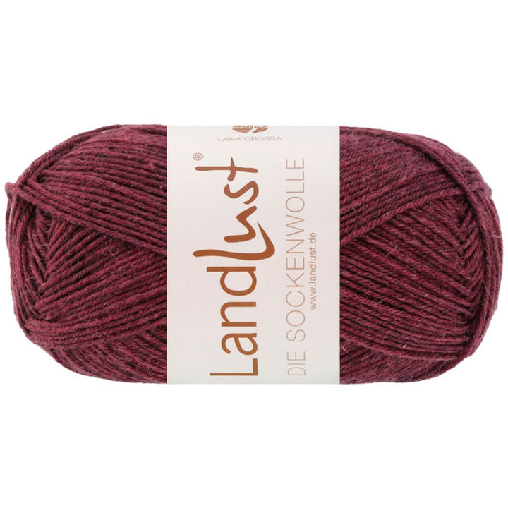 Lana Grossa 1602 - Weinrot Meliert Lana Grossa Landlust die Sockenwolle Mélange Lieblingsgarn