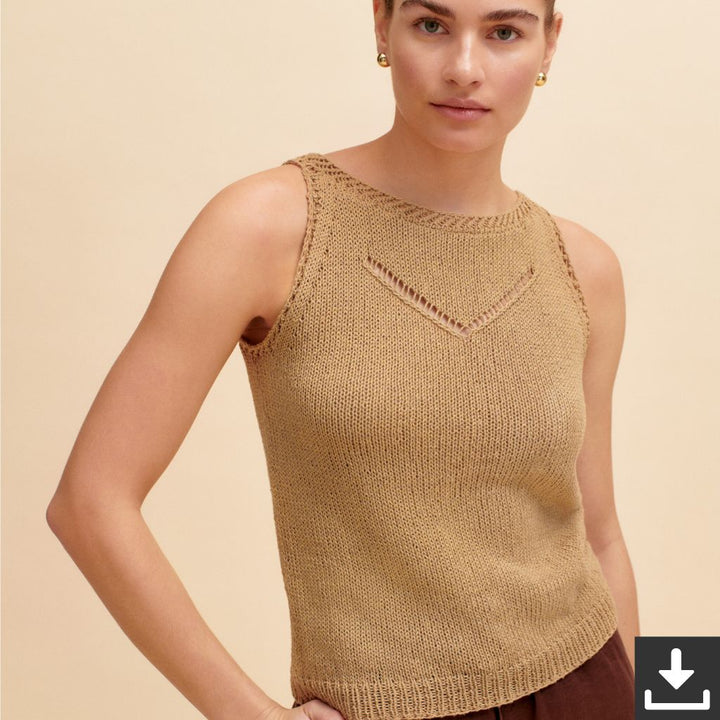Lana Grossa Pattern Luftiges Top Strickset - Lana Grossa (PDF) Lieblingsgarn