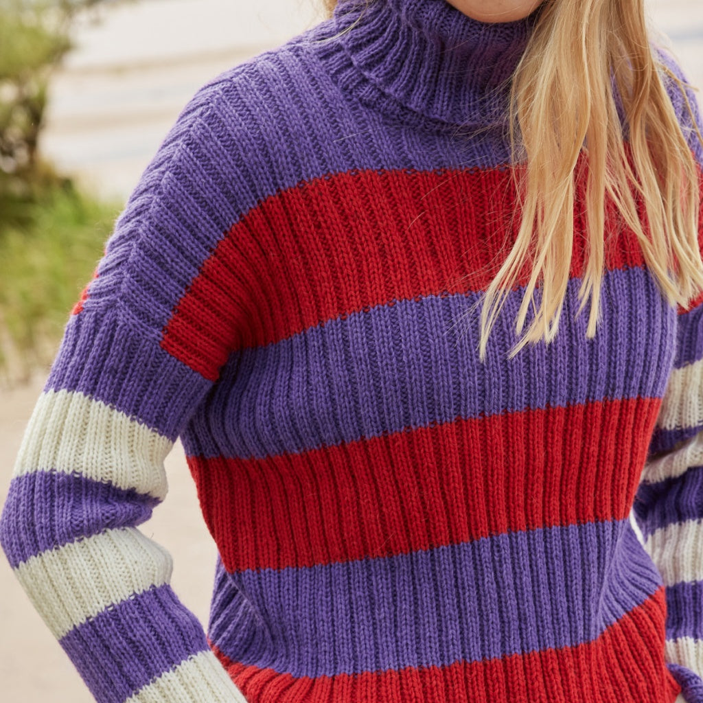 Lana Grossa Pattern Damen Rollkragenpullover Strickanleitung - Lana Grossa (PDF) Lieblingsgarn
