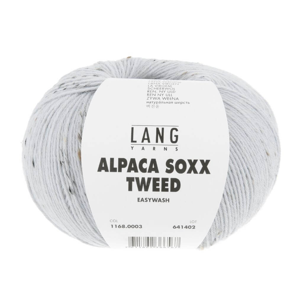 Lang Yarns 003 - Hellgrau Lang Yarns Alpaca Soxx Tweed Lieblingsgarn