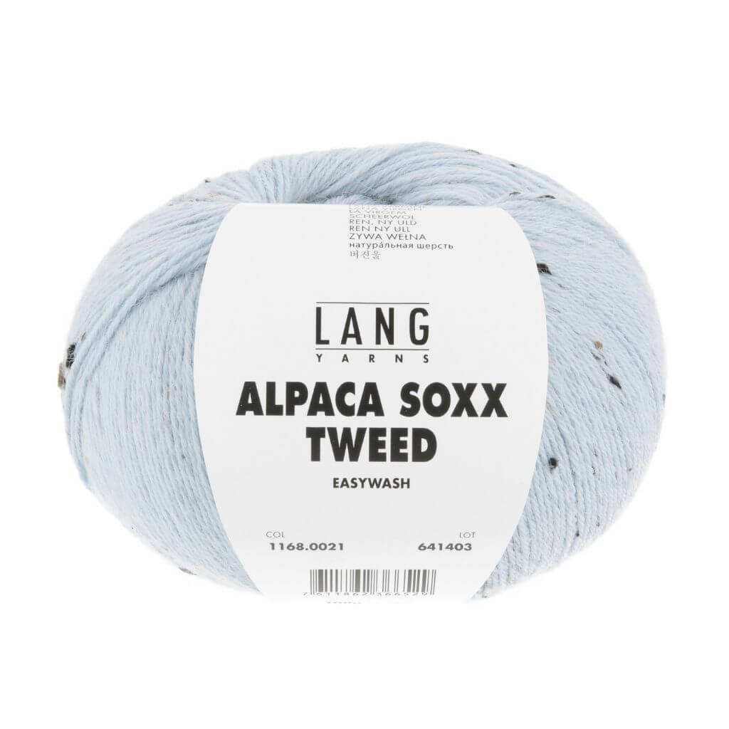 Lang Yarns 021 - Hellblau Lang Yarns Alpaca Soxx Tweed Lieblingsgarn