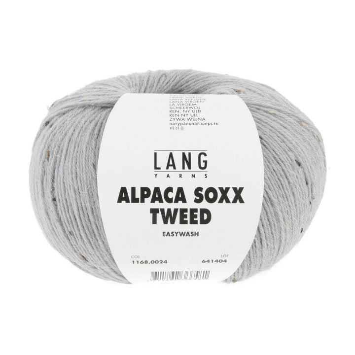 Lang Yarns 024 - Grau Lang Yarns Alpaca Soxx Tweed Lieblingsgarn