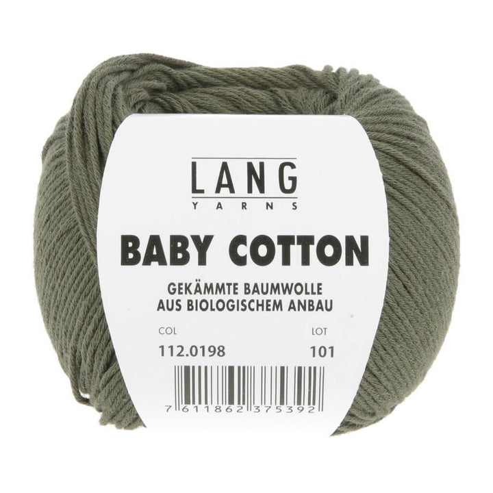 Lang Yarns 198 - Olive Dunkel Lang Yarns Baby Cotton 50g Lieblingsgarn