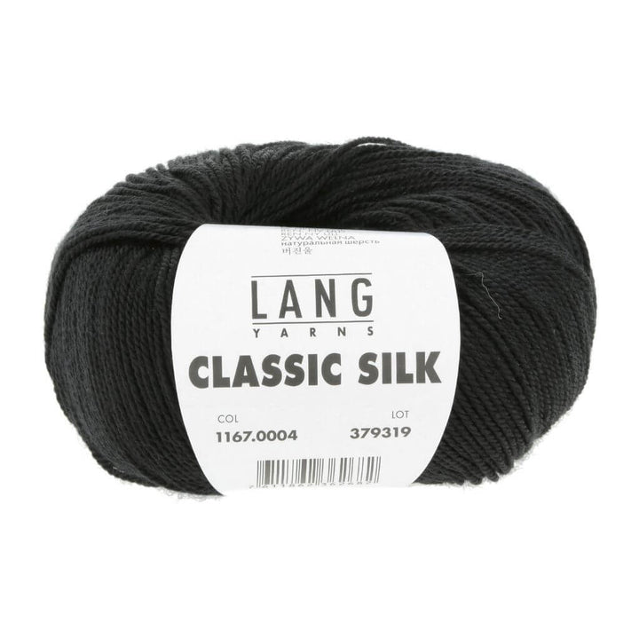 Lang Yarns 004 - Schwarz Lang Yarn Classic Silk Lieblingsgarn