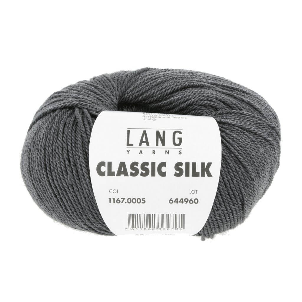 Lang Yarns 005 - Dunkelgrau Lang Yarn Classic Silk Lieblingsgarn
