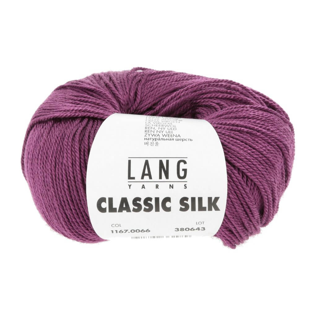 Lang Yarns 066 - Beere Lang Yarn Classic Silk Lieblingsgarn