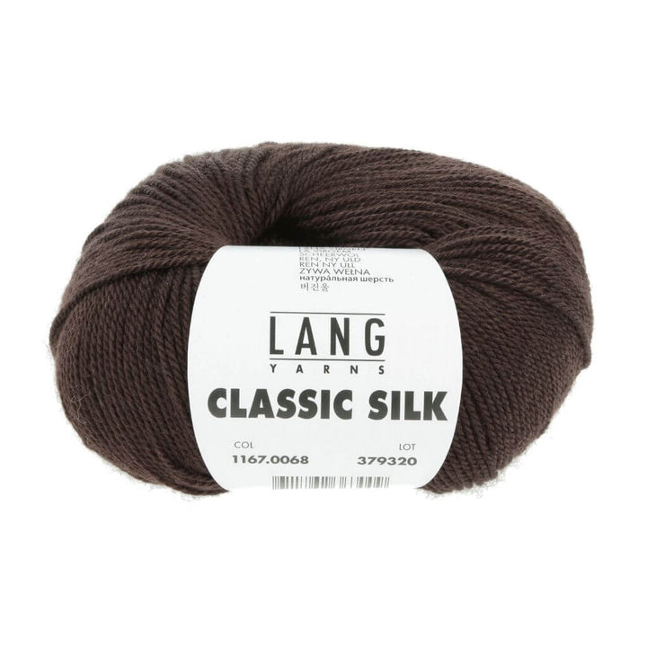 Lang Yarns 068 - Dunkelbraun Lang Yarn Classic Silk Lieblingsgarn