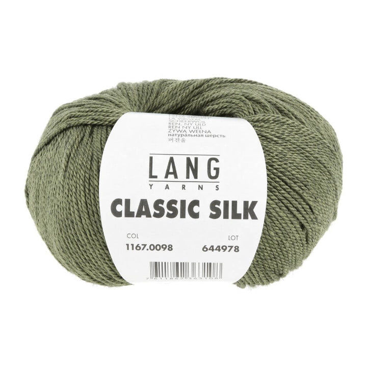 Lang Yarns 098 - Olive Dunkel Lang Yarn Classic Silk Lieblingsgarn