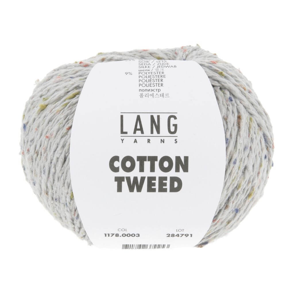 Lang Yarns 003 - Hellgrau Lang Yarns Cotton Tweed Lieblingsgarn