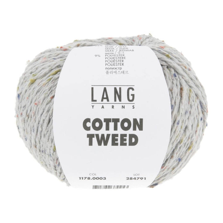 Lang Yarns 003 - Hellgrau Lang Yarns Cotton Tweed Lieblingsgarn